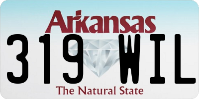AR license plate 319WIL
