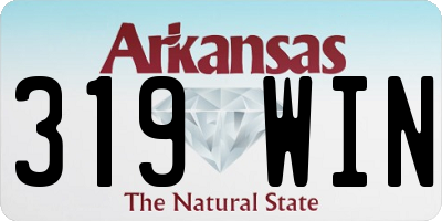 AR license plate 319WIN