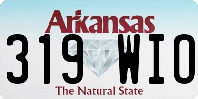 AR license plate 319WIO