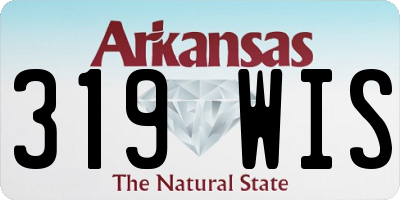 AR license plate 319WIS