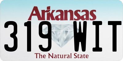 AR license plate 319WIT