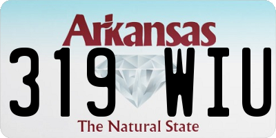 AR license plate 319WIU