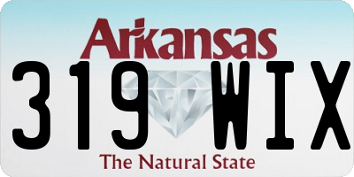 AR license plate 319WIX