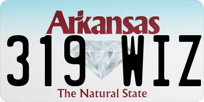 AR license plate 319WIZ