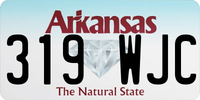 AR license plate 319WJC
