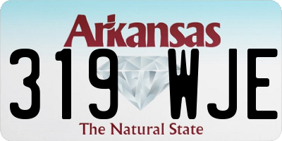 AR license plate 319WJE