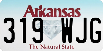 AR license plate 319WJG