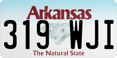 AR license plate 319WJI