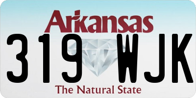 AR license plate 319WJK