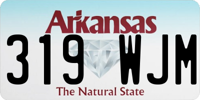 AR license plate 319WJM