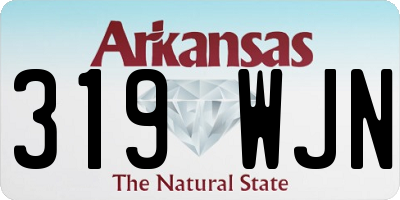 AR license plate 319WJN