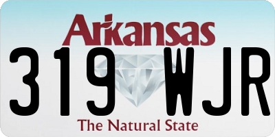 AR license plate 319WJR