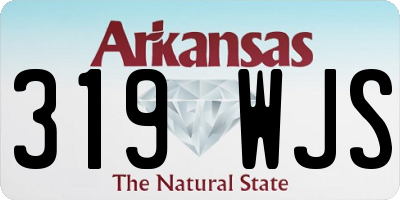 AR license plate 319WJS