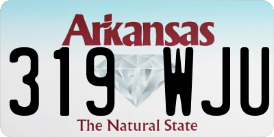 AR license plate 319WJU