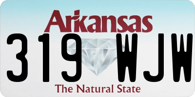 AR license plate 319WJW