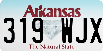 AR license plate 319WJX