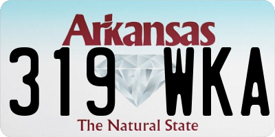 AR license plate 319WKA