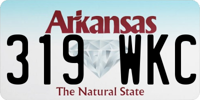 AR license plate 319WKC