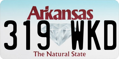 AR license plate 319WKD