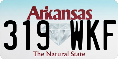 AR license plate 319WKF