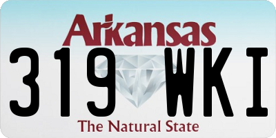 AR license plate 319WKI