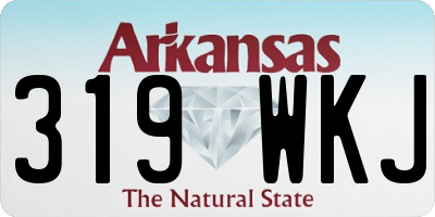 AR license plate 319WKJ