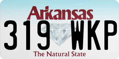 AR license plate 319WKP