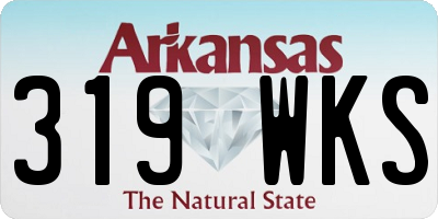 AR license plate 319WKS