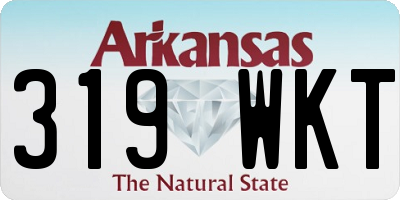 AR license plate 319WKT