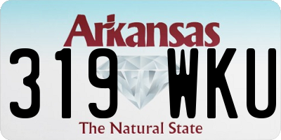 AR license plate 319WKU