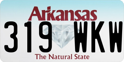 AR license plate 319WKW