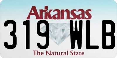 AR license plate 319WLB