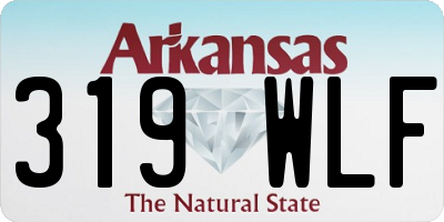 AR license plate 319WLF
