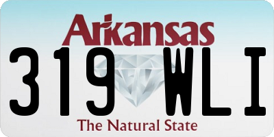 AR license plate 319WLI