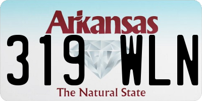 AR license plate 319WLN