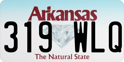AR license plate 319WLQ