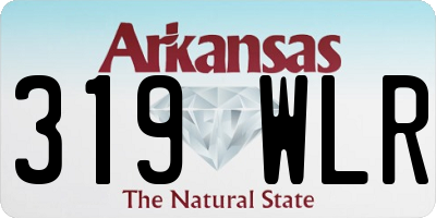 AR license plate 319WLR