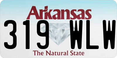 AR license plate 319WLW