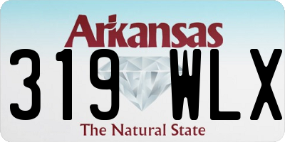 AR license plate 319WLX