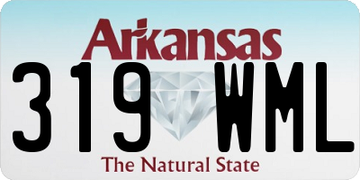 AR license plate 319WML