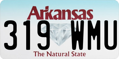 AR license plate 319WMU