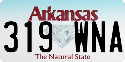 AR license plate 319WNA