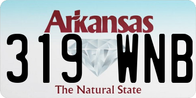 AR license plate 319WNB