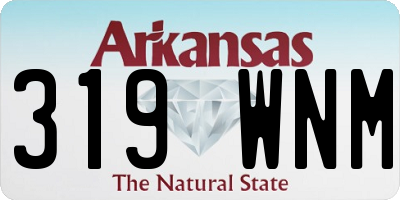 AR license plate 319WNM