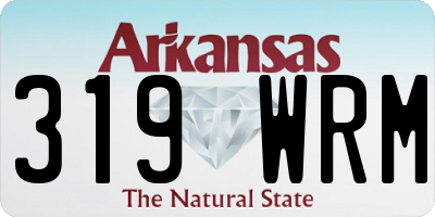 AR license plate 319WRM