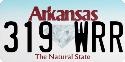 AR license plate 319WRR