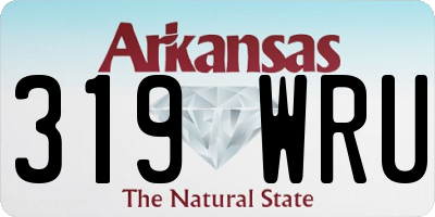 AR license plate 319WRU