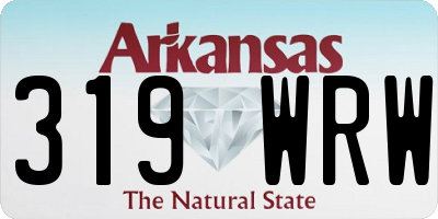 AR license plate 319WRW