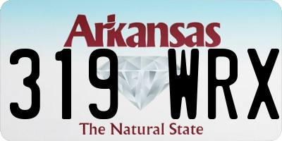 AR license plate 319WRX