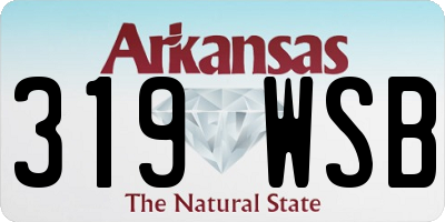 AR license plate 319WSB